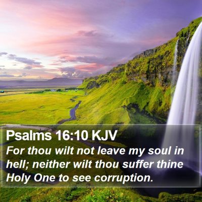 Psalms 16:10 KJV Bible Verse Image
