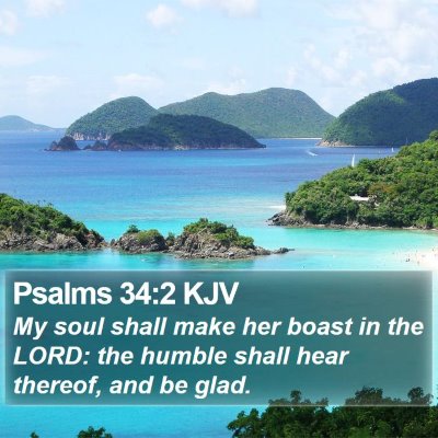 Psalms 34:2 KJV Bible Verse Image