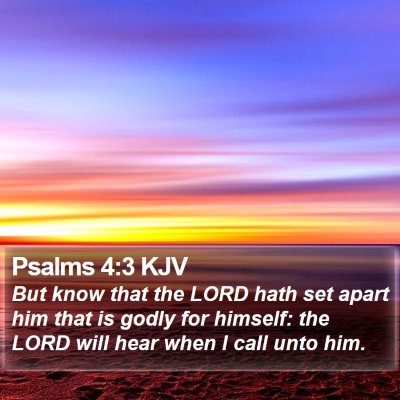 Psalms 4:3 KJV Bible Verse Image