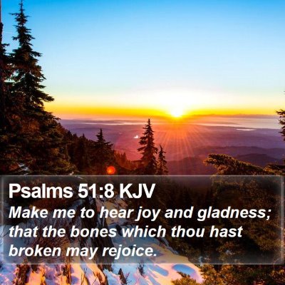 Psalms 51:8 KJV Bible Verse Image