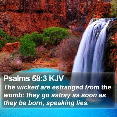 Psalms 58:3 KJV Bible Verse Image