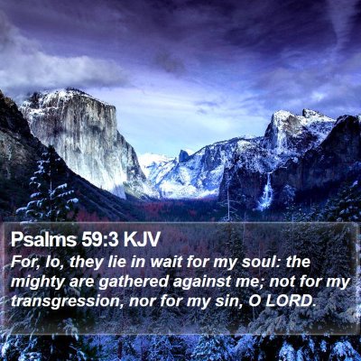 Psalms 59:3 KJV Bible Verse Image