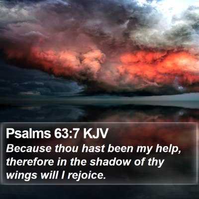 Psalms 63:7 KJV Bible Verse Image