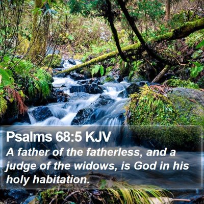 Psalms 68:5 KJV Bible Verse Image