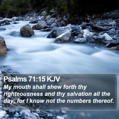 Psalms 71:15 KJV Bible Verse Image