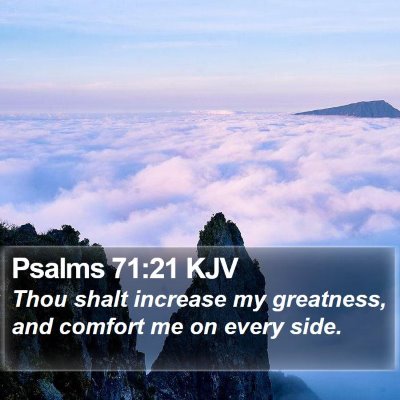 Psalms 71:21 KJV Bible Verse Image