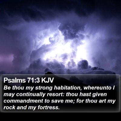 Psalms 71:3 KJV Bible Verse Image
