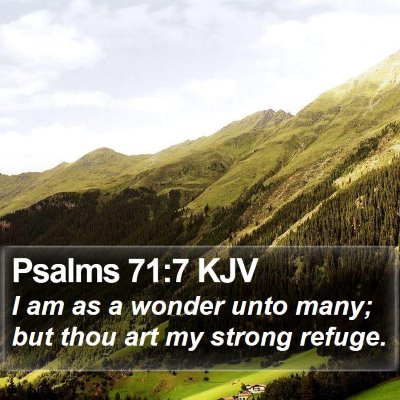 Psalms 71:7 KJV Bible Verse Image