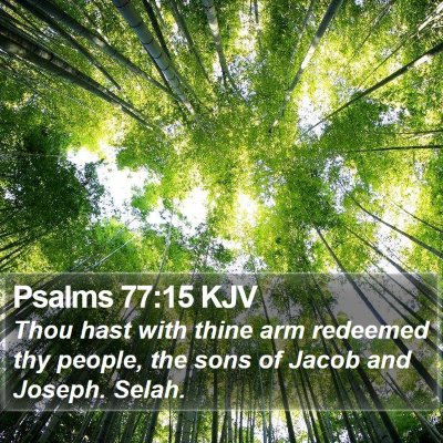 Psalms 77:15 KJV Bible Verse Image