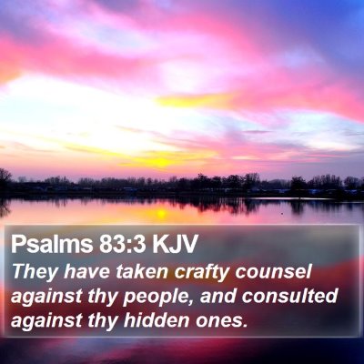 Psalms 83:3 KJV Bible Verse Image