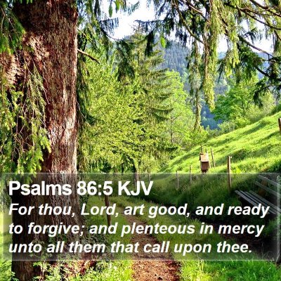 Psalms 86:5 KJV Bible Verse Image