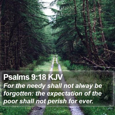Psalms 9:18 KJV Bible Verse Image