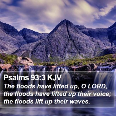 Psalms 93:3 KJV Bible Verse Image