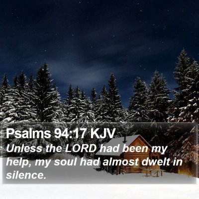 Psalms 94:17 KJV Bible Verse Image