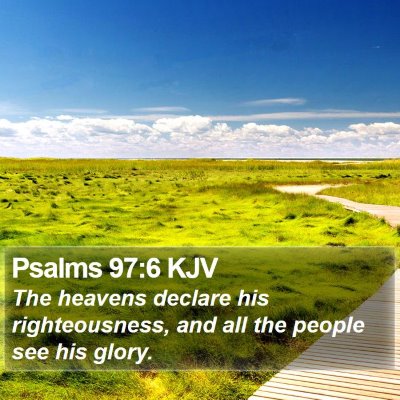 Psalms 97:6 KJV Bible Verse Image