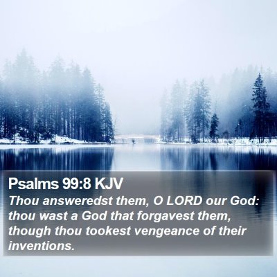 Psalms 99:8 KJV Bible Verse Image