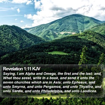 Revelation 1:11 KJV Bible Verse Image