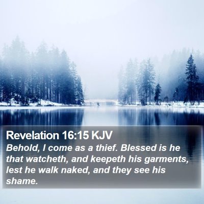 Revelation 16:15 KJV Bible Verse Image