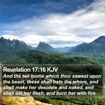 Revelation 17:16 KJV Bible Verse Image