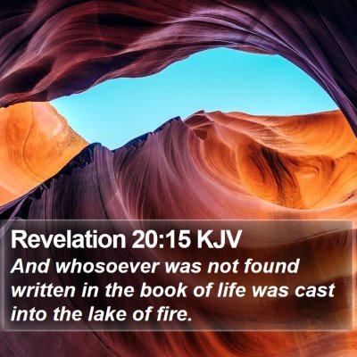Revelation 20:15 KJV Bible Verse Image