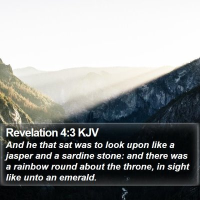 Revelation 4:3 KJV Bible Verse Image