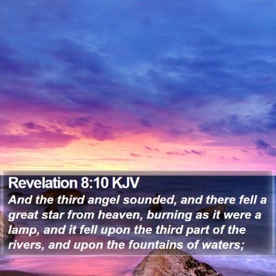 Revelation 8:10 KJV Bible Verse Image