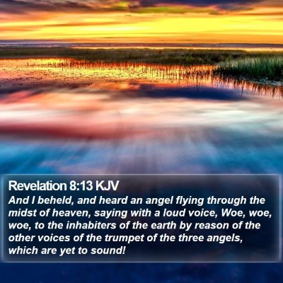 Revelation 8:13 KJV Bible Verse Image