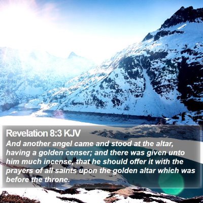 Revelation 8:3 KJV Bible Verse Image