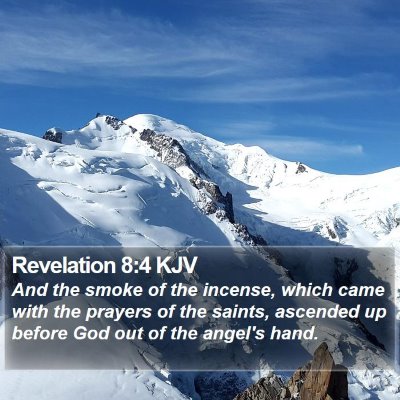 Revelation 8:4 KJV Bible Verse Image
