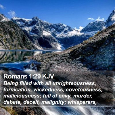 Romans 1:29 KJV Bible Verse Image