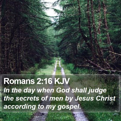 Romans 2:16 KJV Bible Verse Image