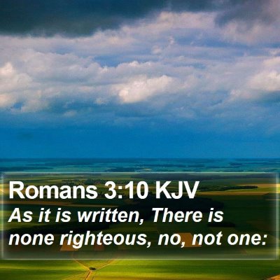 Romans 3:10 KJV Bible Verse Image