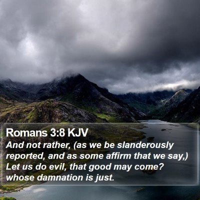 Romans 3:8 KJV Bible Verse Image