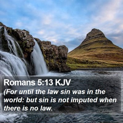 Romans 5:13 KJV Bible Verse Image