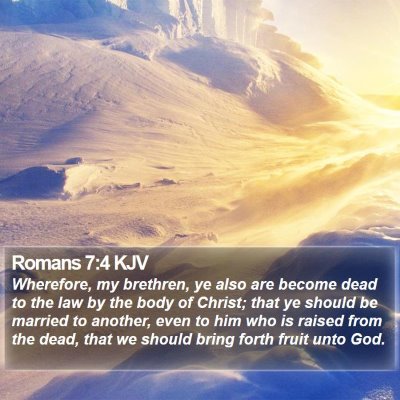 Romans 7:4 KJV Bible Verse Image