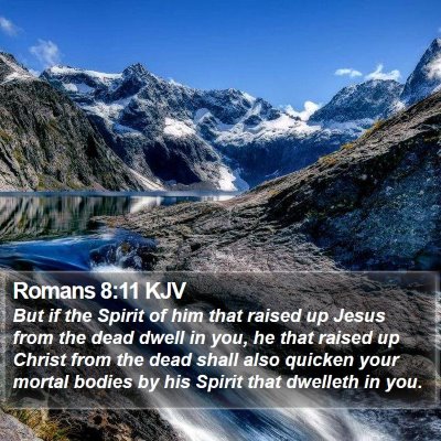 Romans 8:11 KJV Bible Verse Image
