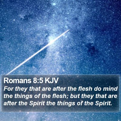 Romans 8:5 KJV Bible Verse Image