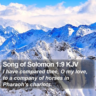 Song of Solomon 1:9 KJV Bible Verse Image