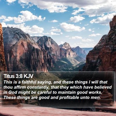 Titus 3:8 KJV Bible Verse Image