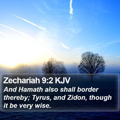 Zechariah 9:2 KJV Bible Verse Image